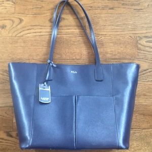Ralph Lauren Navy pvc tote